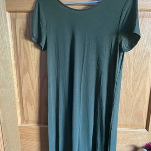 Green t-shirt dress!